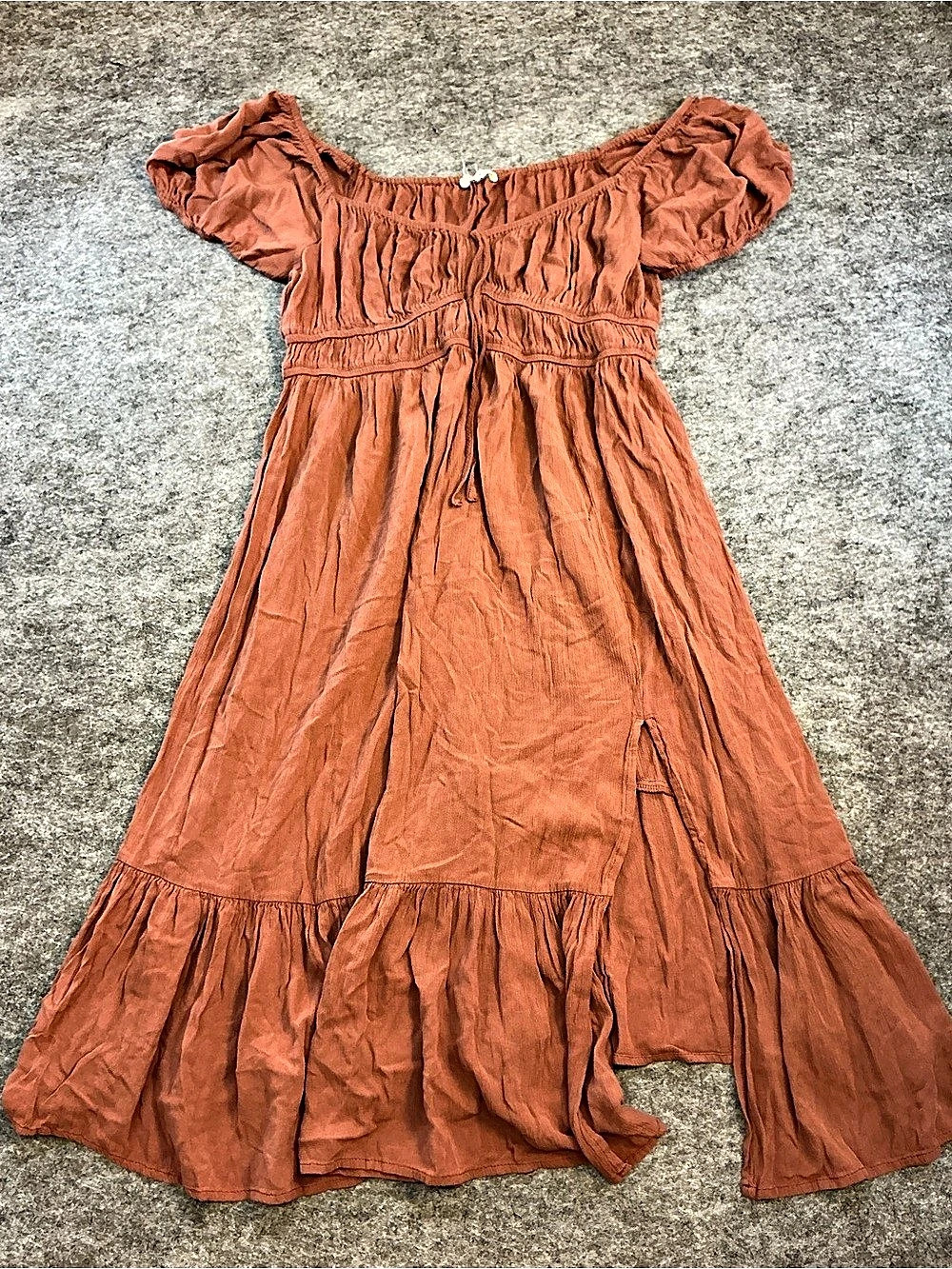 Blush Maxi Dress in Brown Like New Size L